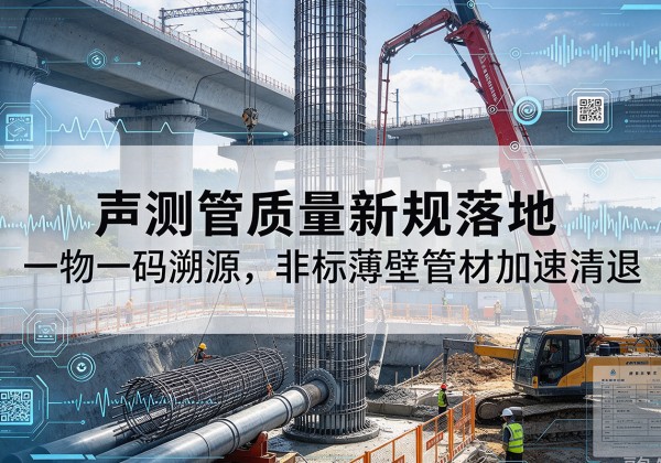 潜江声测管质量新规落地，一物一码溯源，非标薄壁管材加速清退